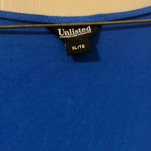 XL royal blue tank with strap embellishments. Great condition - Picture 2 of 4